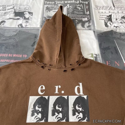 [New] Enfants Riches Deprimes Distressed  ‘Louise’ Hoodie