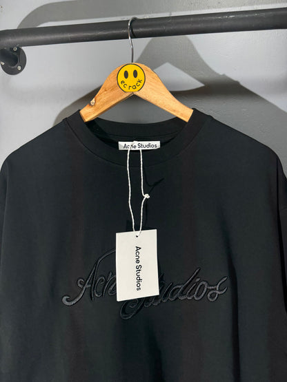 [New] Acne Studios Embroidered Logo Tee