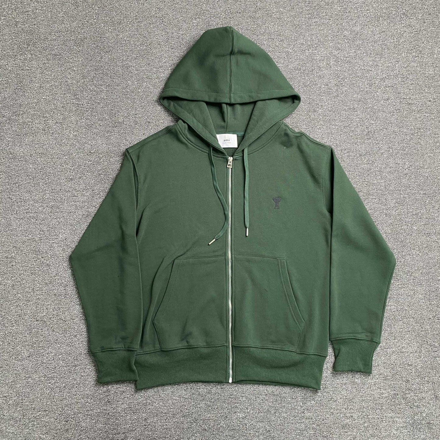 [New] Ami Mini Logo Zip Up Hoodie