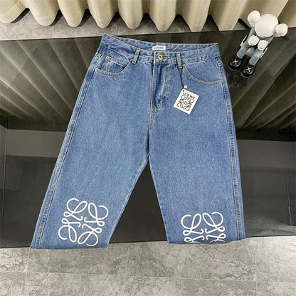 [New] Loewe Knee Logo Denim Jeans