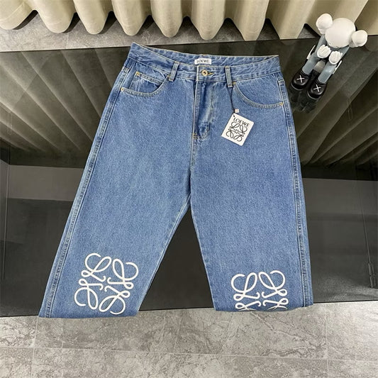 [New] Loewe Knee Logo Denim Jeans