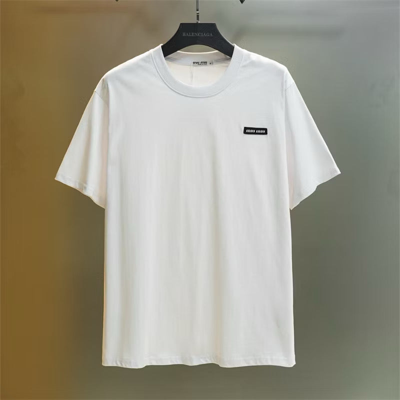 [New] MiuMiu Basic Logo Tee