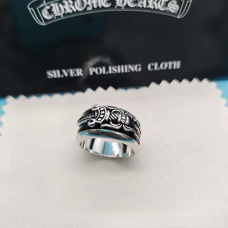 [New] Chrome Hearts Silver Ring