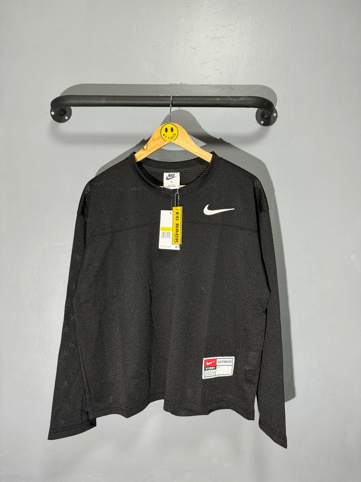 [New] Nike x Stussy Mesh Jersey Longsleeve (Black)