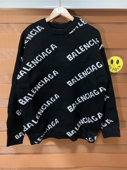 Balenci@ga AOP Knitted Sweatshirt