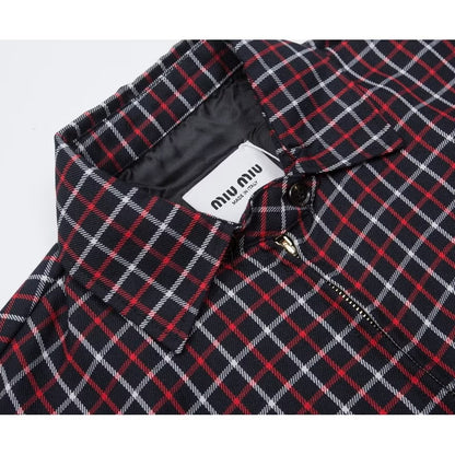 [New] MiuMiu Plaid Jacket