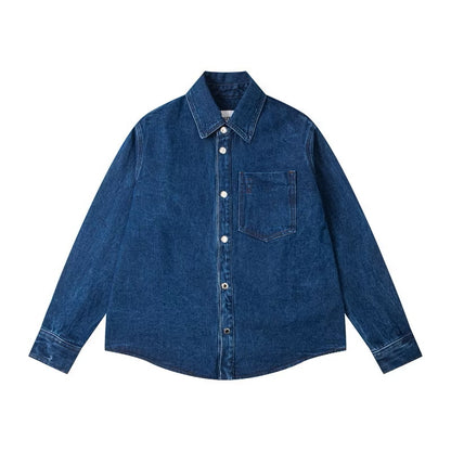 [New] Ami Paris Oversized Denim Longsleeve