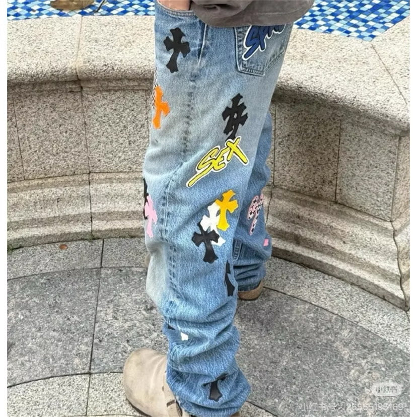 [New] Chrome Hearts 'S*x Record’ Jeans