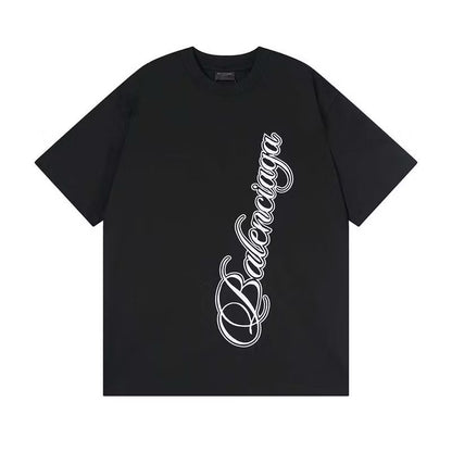 [New] Balenciaga Cursive Logo Tee