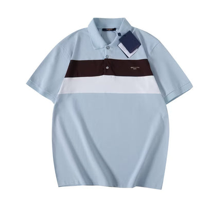 [New] Louis V Colorblock Polo Shirt