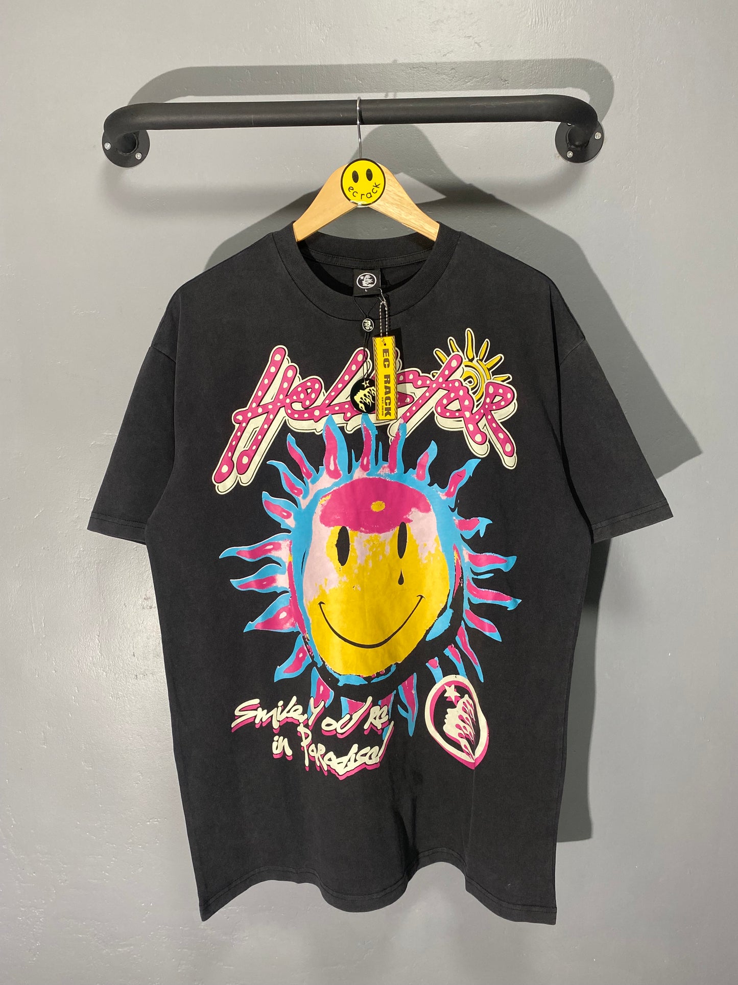 [New] Hellstar 'Smiley' Washed Tee