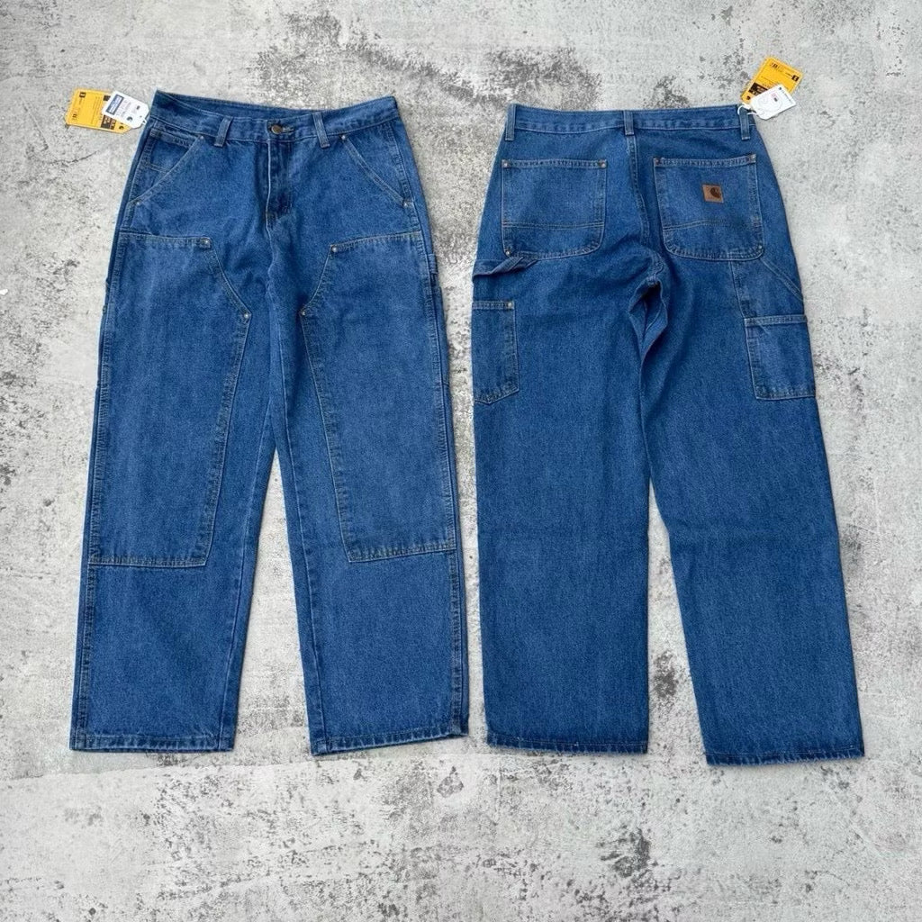 [New] Carhartt Double Knee Denim Carpenter Pants