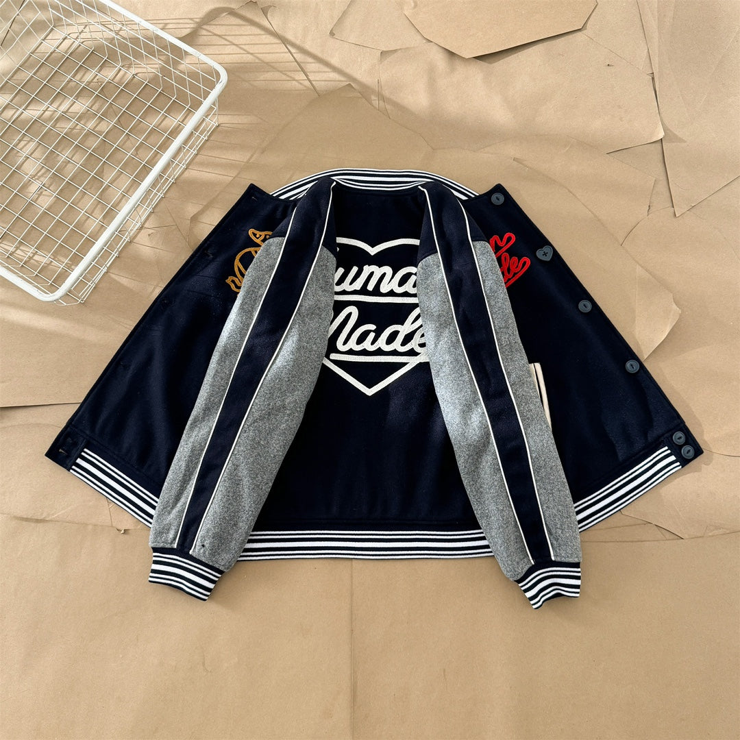 [New] Human Made 'Duck' Wool Varsity Jacket