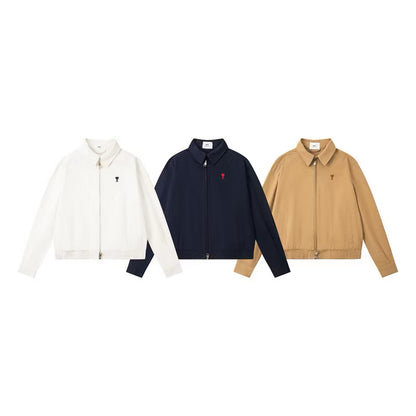 [New] Ami Small Heart Logo Cropped Jacket