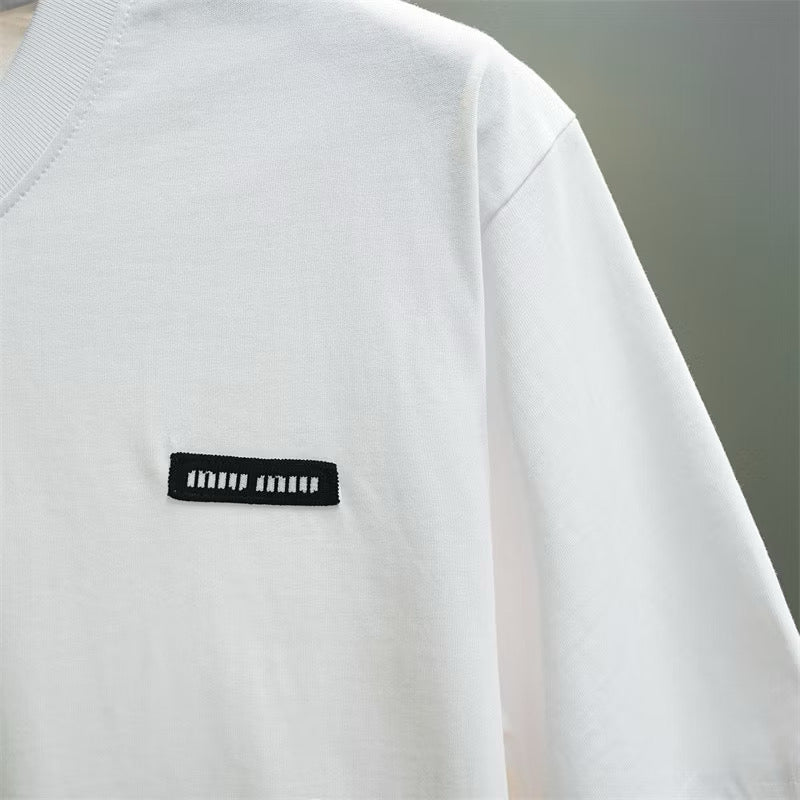[New] MiuMiu Basic Logo Tee