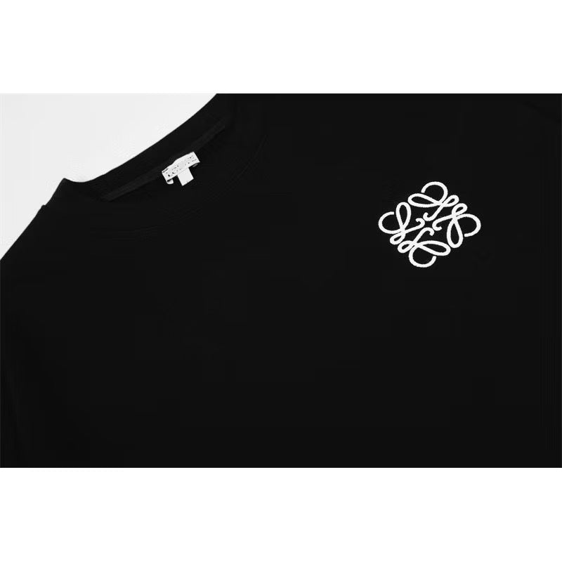 [New] Loewe Embroidered Logo Sweatshirt (Black)