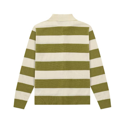 [New] Ami Paris Knitted Stripe Cardigan