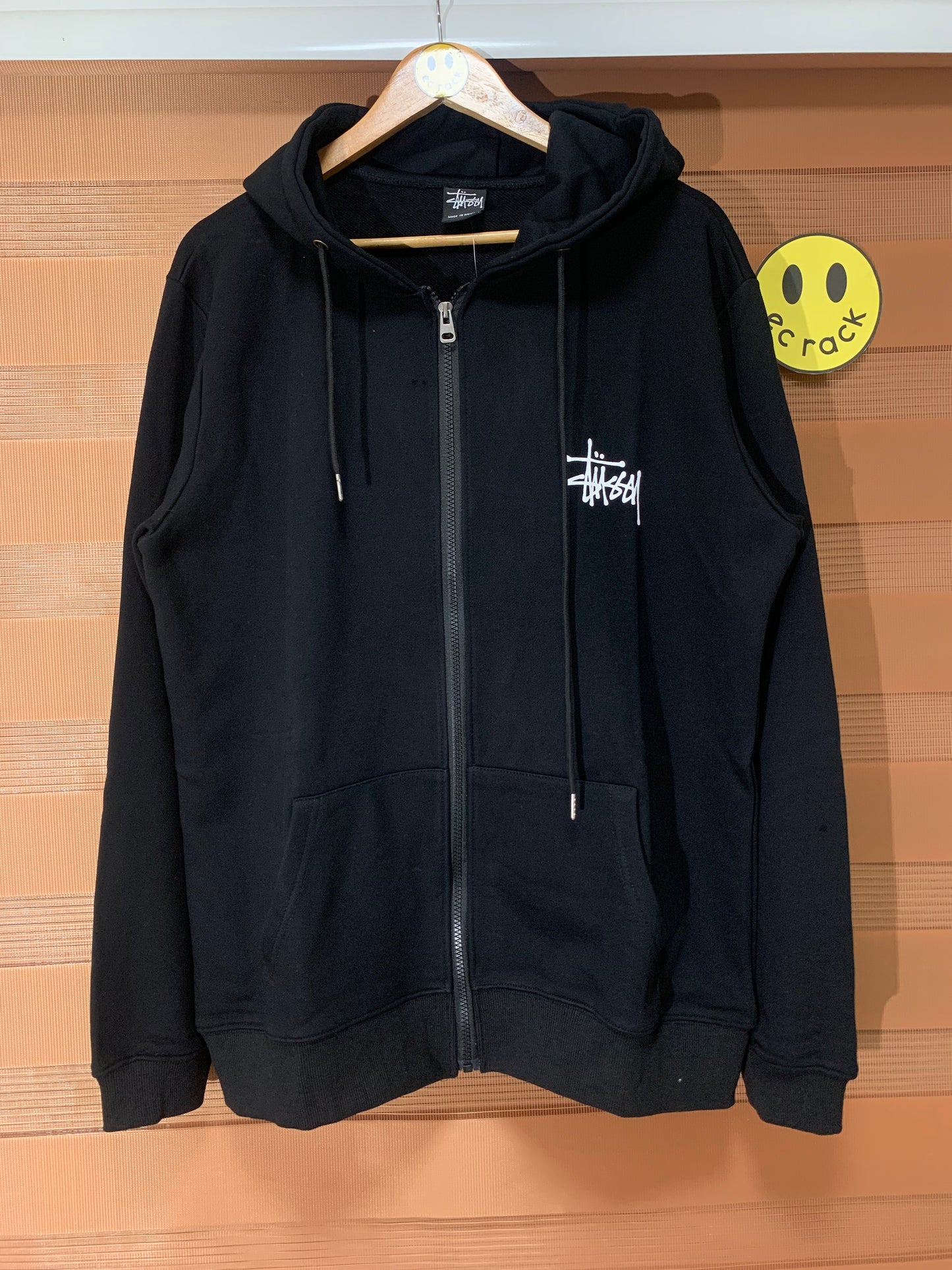 Stus/sy Zip Hoodie (Black)