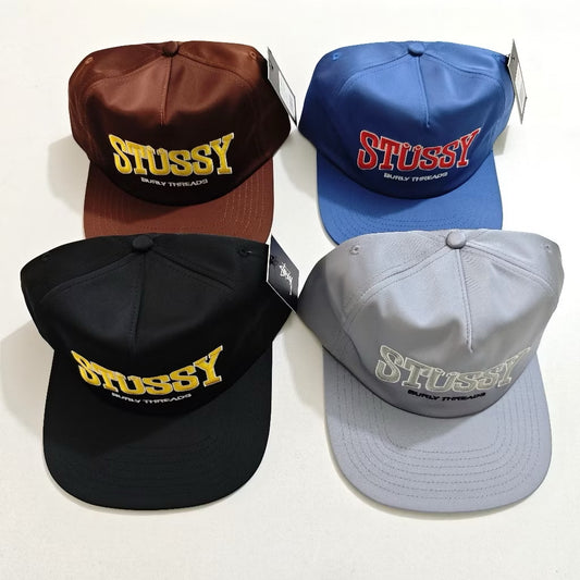 [New] Stussy Burly Threads Snapback Cap