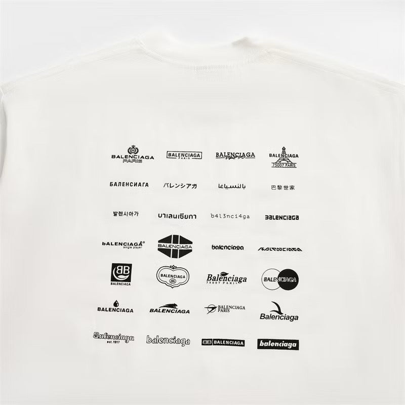 [New] Balenciaga Archive Logo Tee