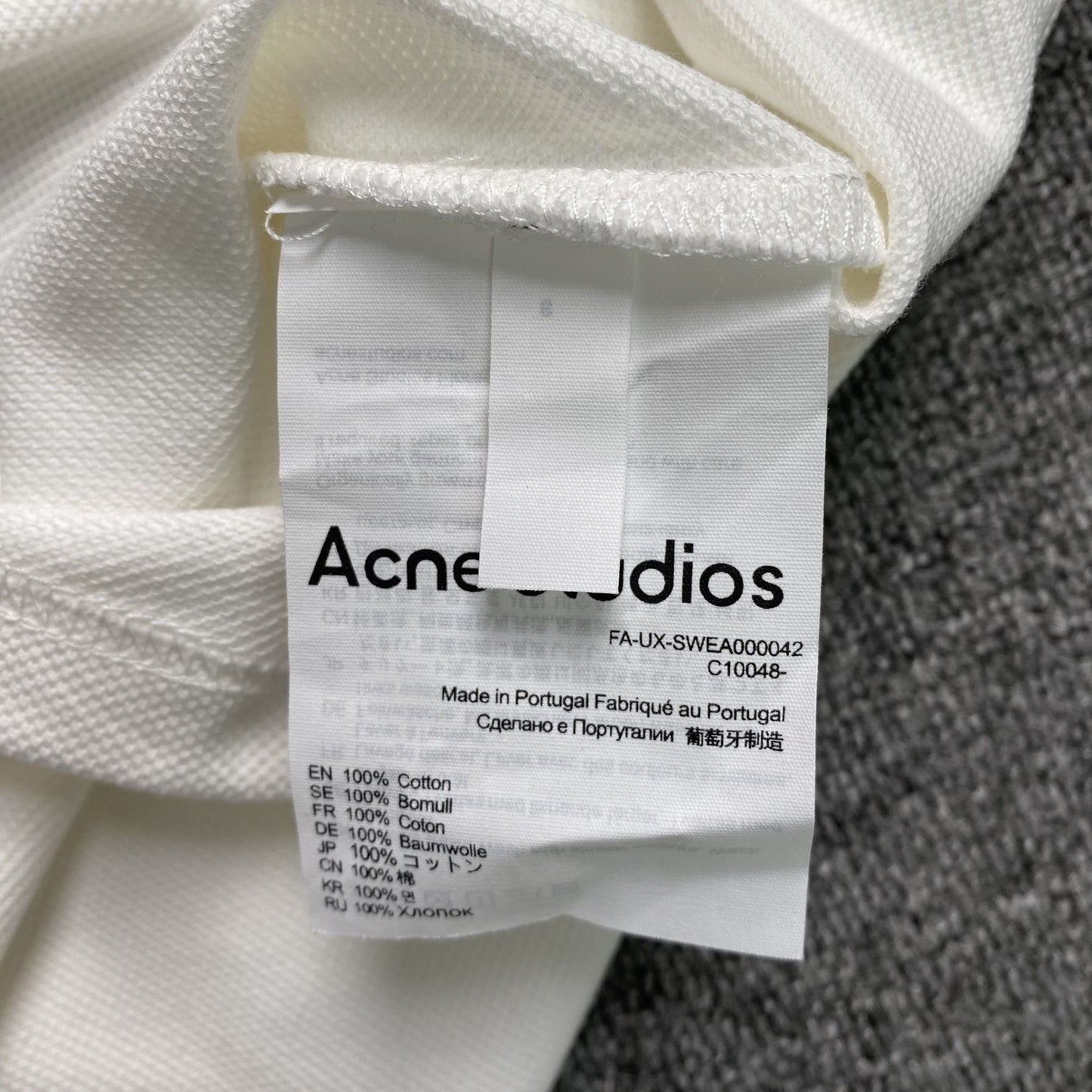 [New] Acne Studios Cursive Embroidered Logo Tee