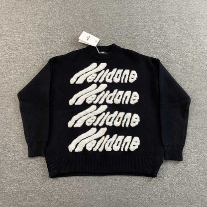[New] Welldone Logo Knit Sweater