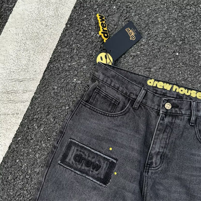[New] Drew House Straight-Leg Jeans Black