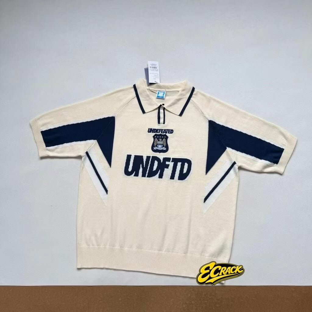 [New] Undefeated Football Knit Polo Shirt