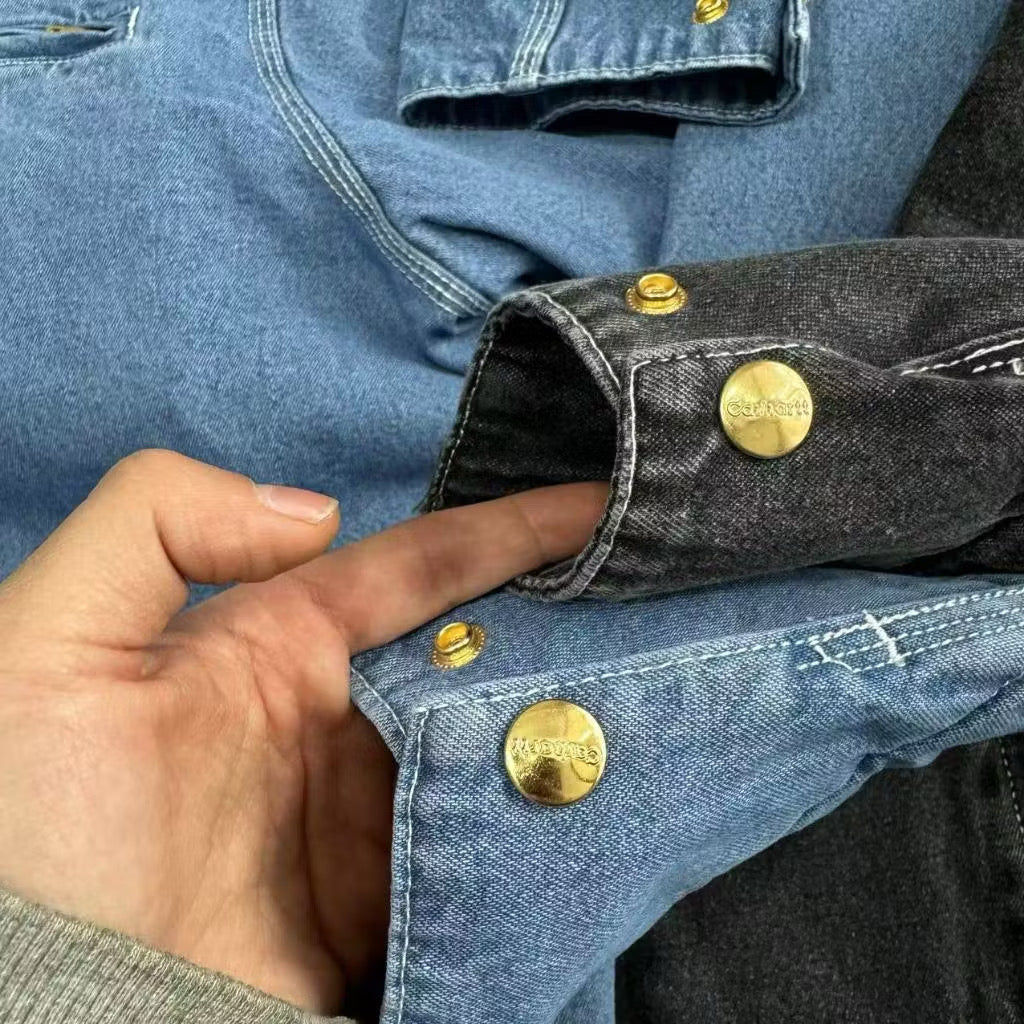 [New] Carhartt Detroit Zip Up Denim  Jacket