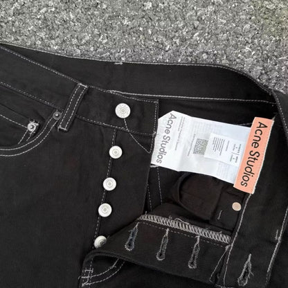 [New] Acne Studios Black Baggy Jeans