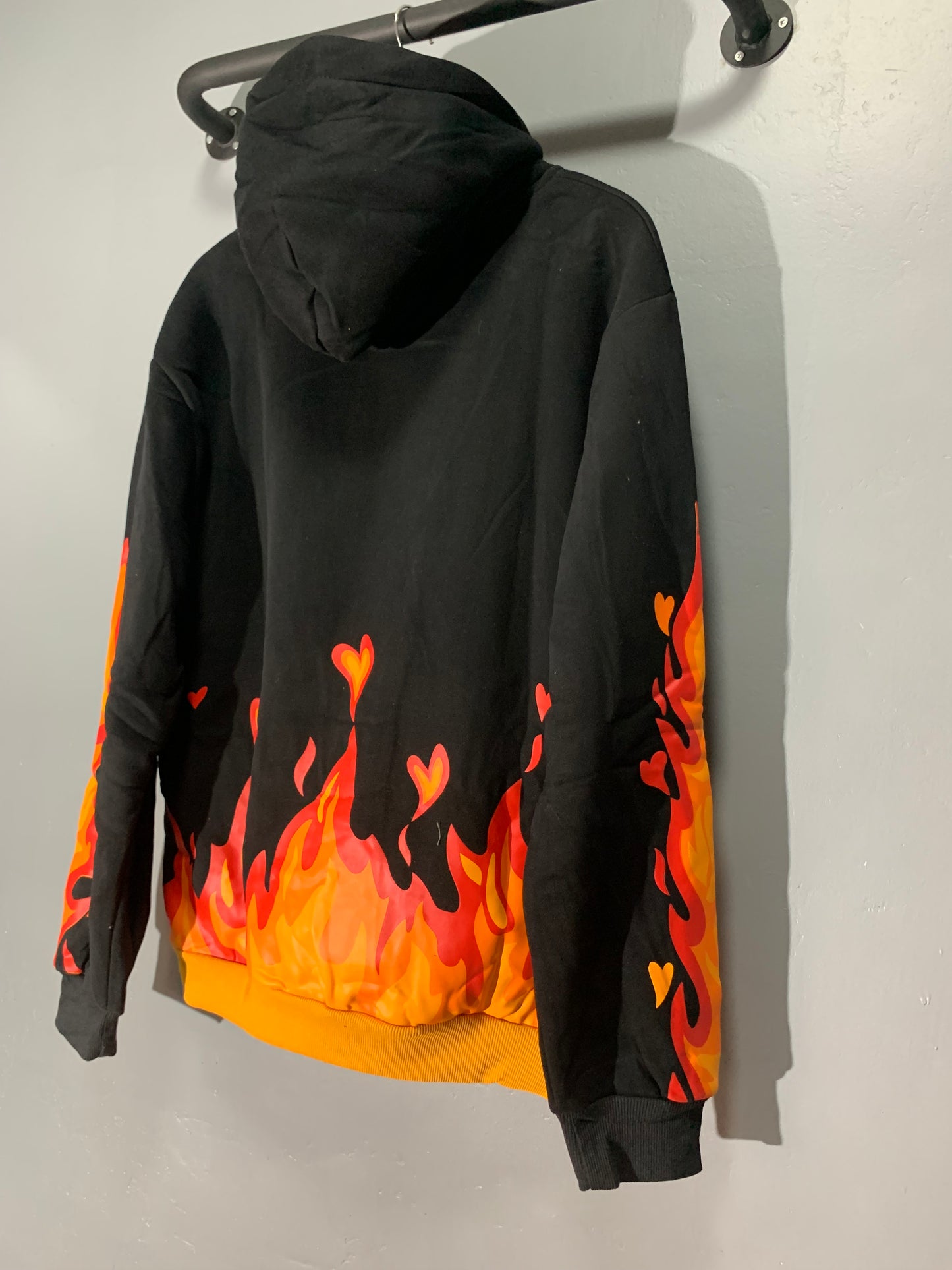 [New] Drew House Flame Hoodie (Black)