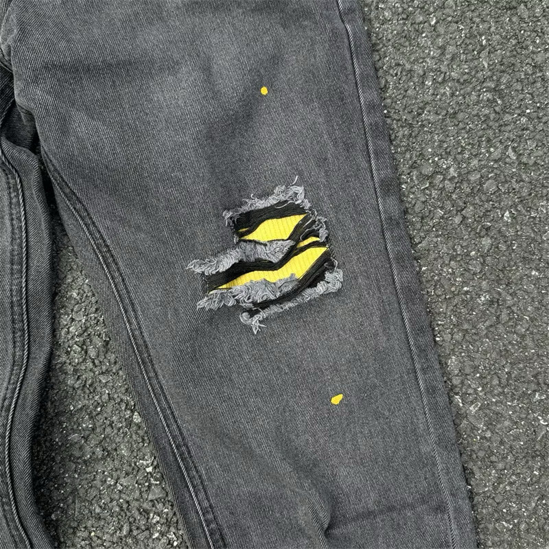 [New] Drew House Straight-Leg Jeans Black
