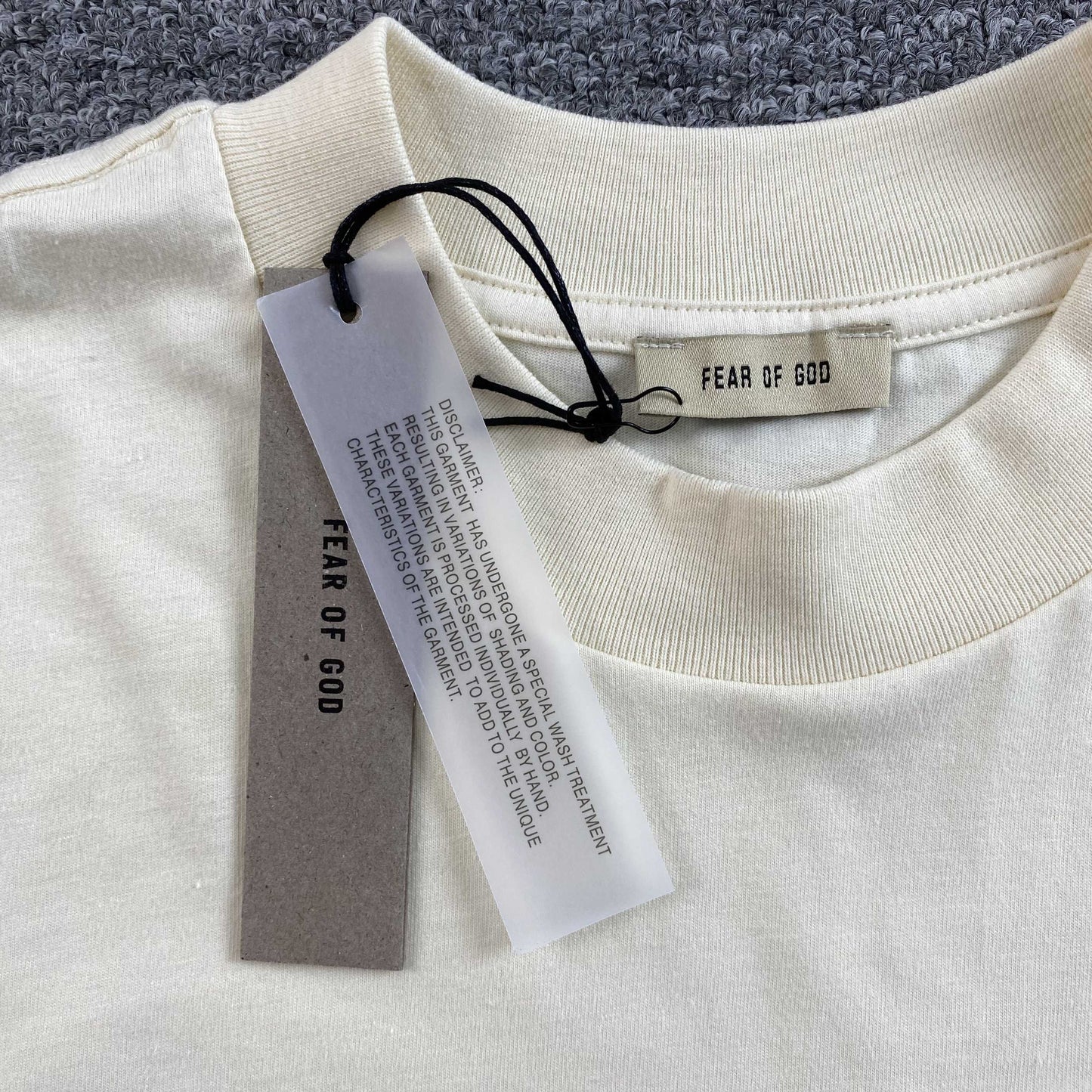 [New] Fear of God Athletics Tee (Cream)
