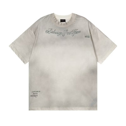 [New] Balenciaga Washed Graphic Tshirt