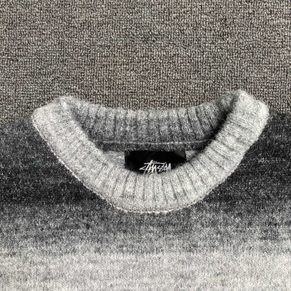 [New] Stussy Stripe Wool Sweatshirt
