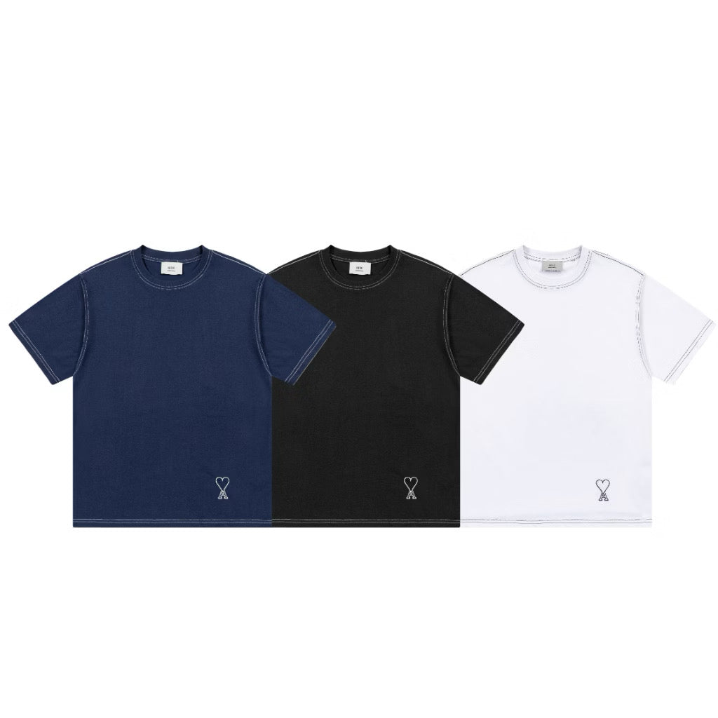 [New] Ami Paris Topstitching Tee