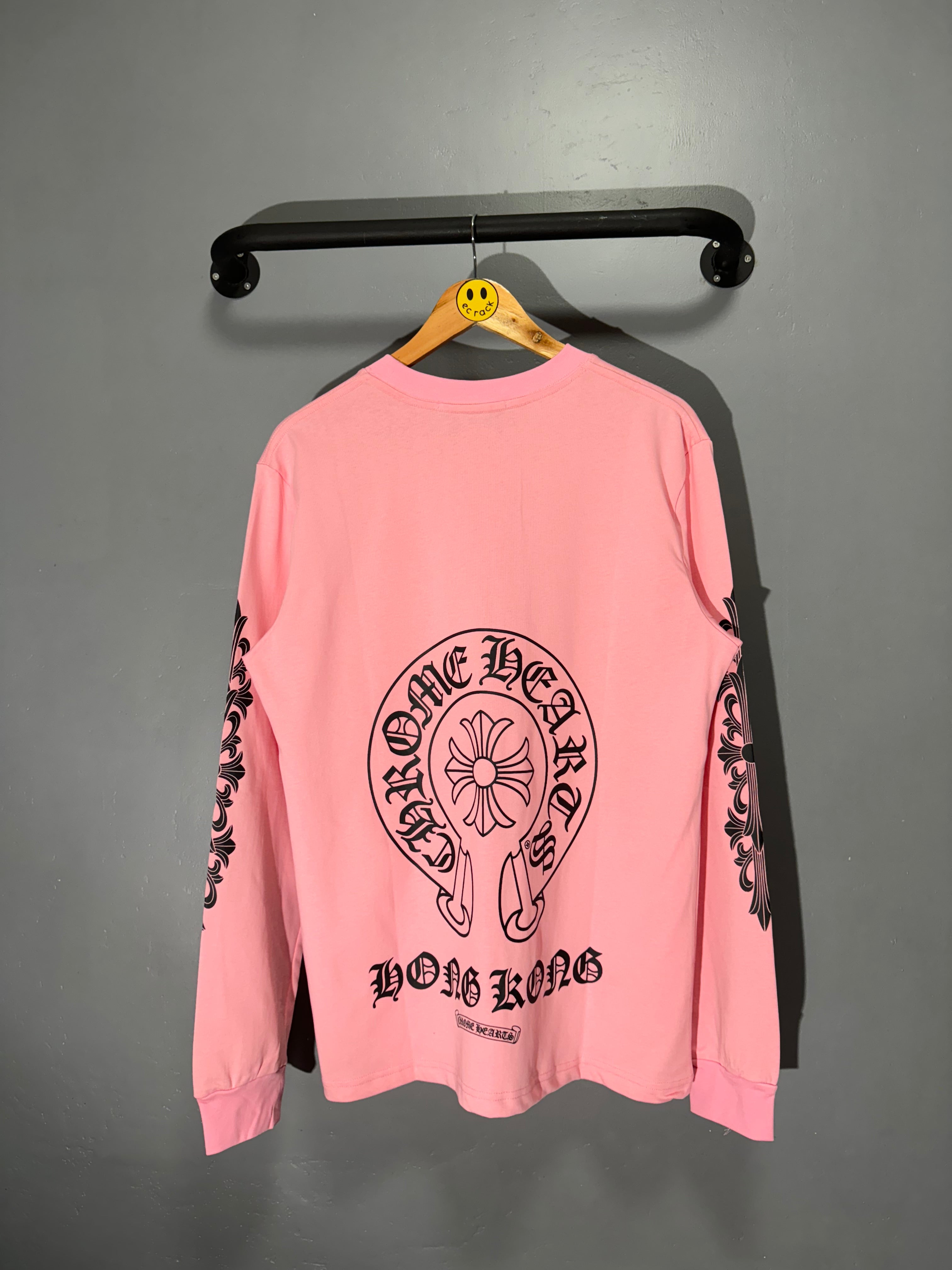 CHROME HEARTS ロンT 香港 New] Chrome Hearts 'Hong Kong' Pocket Longsleeve Tee – EC RACK
