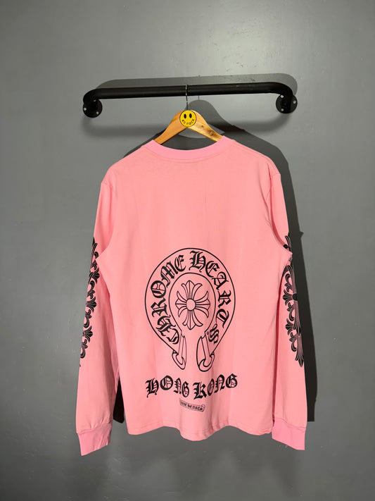 [New] Chrome Hearts ‘Hong Kong’ Pocket Longsleeve Tee