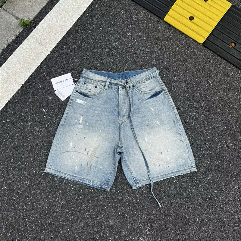 [New] Acne Studios Wide Denim Shorts