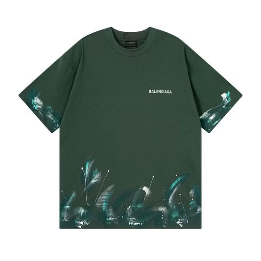 [New] Balenciaga Paint Splash Logo Tshirt