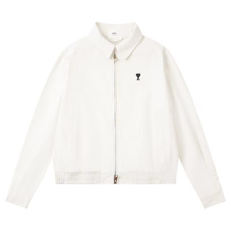 [New] Ami Small Heart Logo Cropped Jacket
