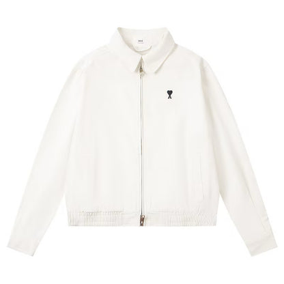 [New] Ami Small Heart Logo Cropped Jacket