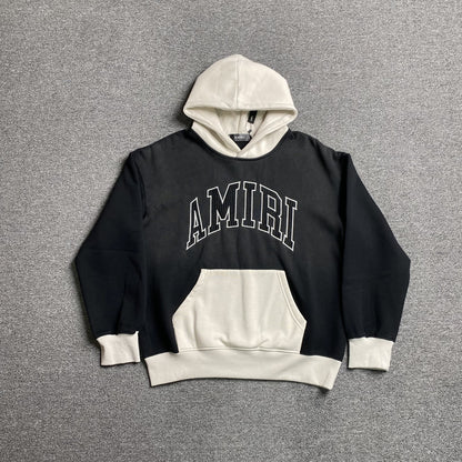 [New] Amiri Appliquéd Logo 2 Tone Hoodie