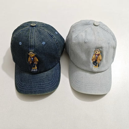 [New] Polo Ralph Lauren Bear Denim Cap