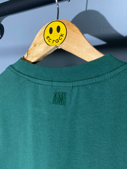 Ami Mini Heart Logo Tee (Green)