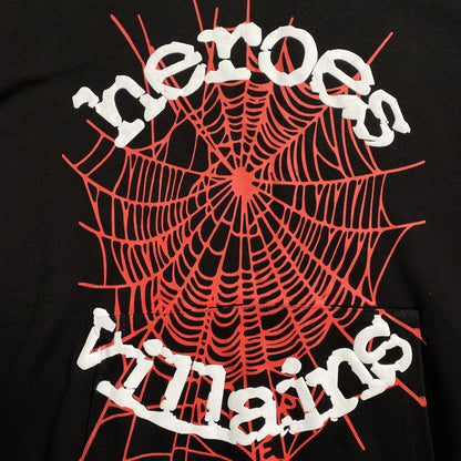 [New] Spider 555 'Heroes Villains' Hoodie