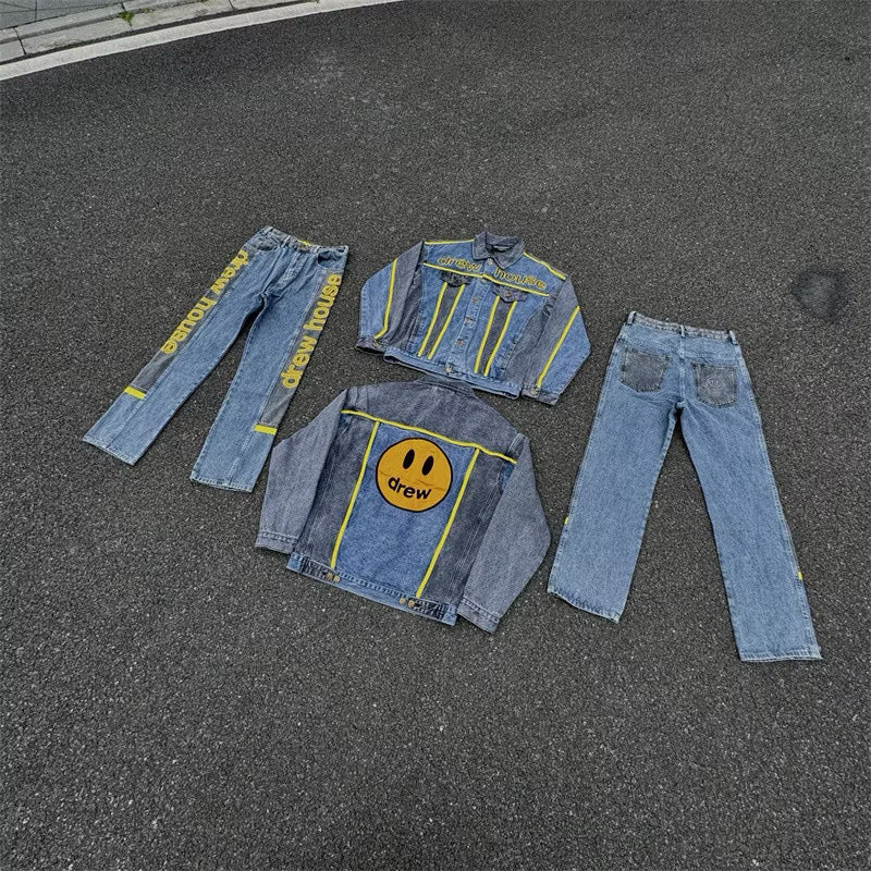 [New] Drew House Mascot Trucker Denim Jacket