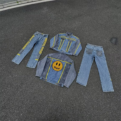 [New] Drew House Mascot Trucker Denim Jacket