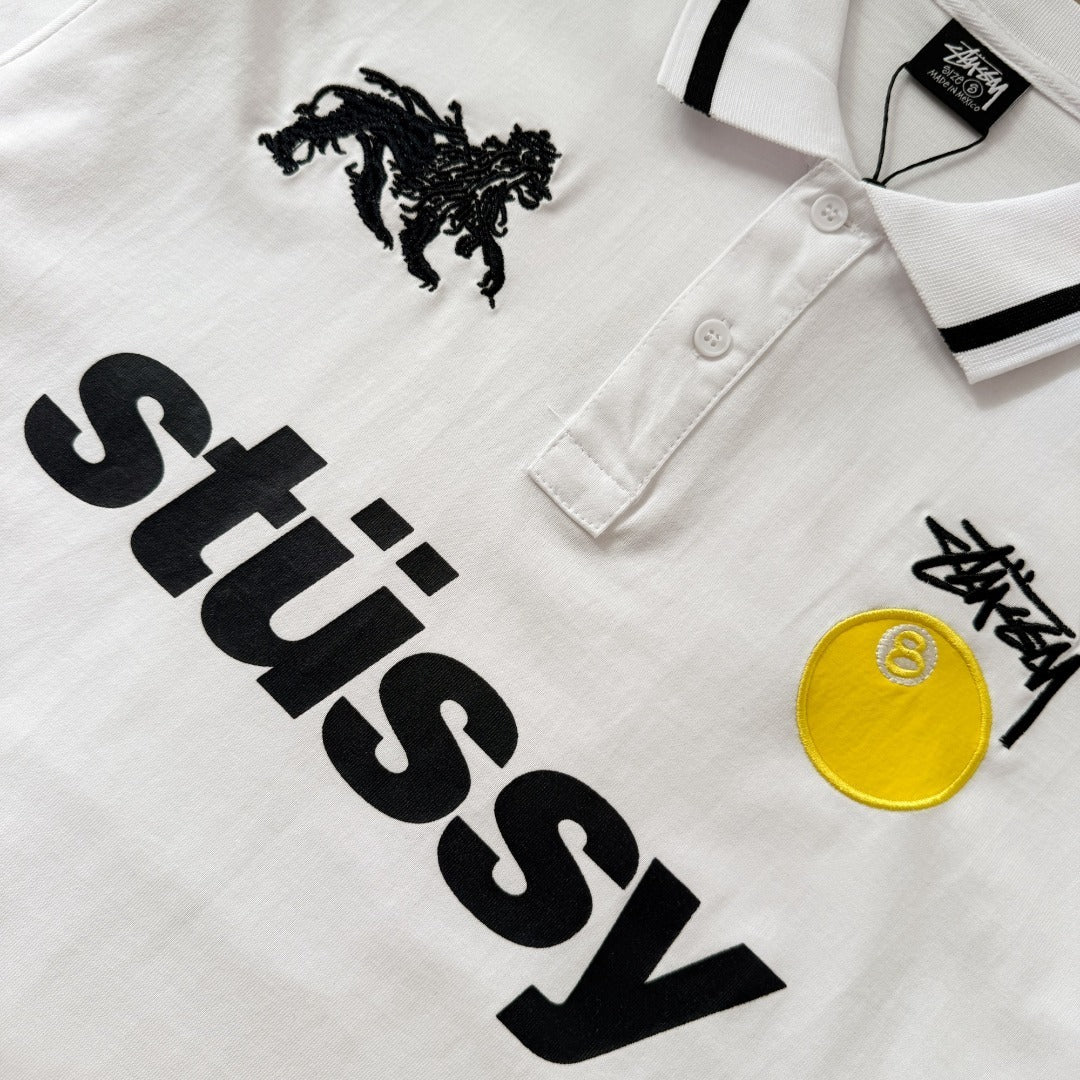 [New] Stussy Football Polo Longsleeve