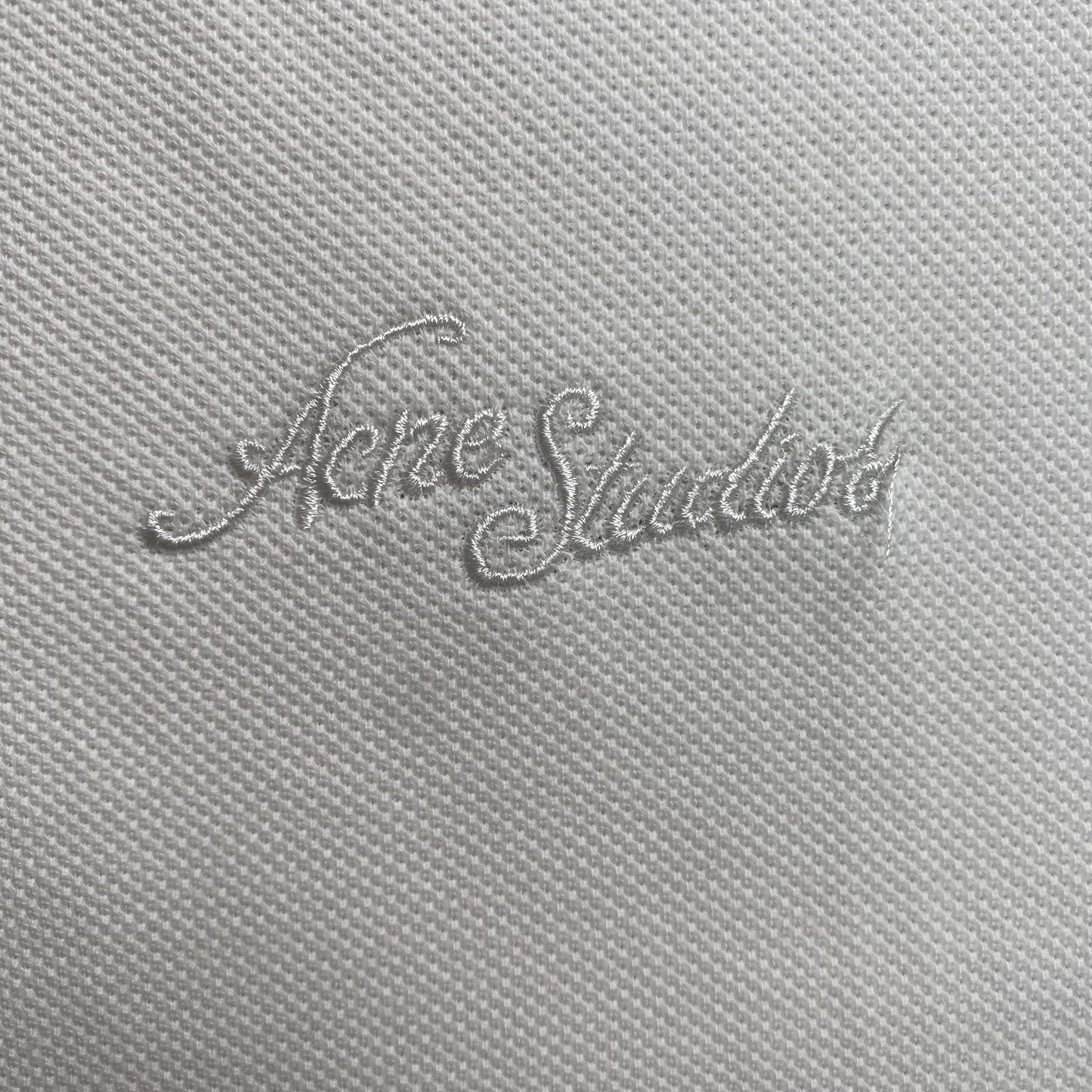 [New] Acne Studios Cursive Embroidered Logo Tee